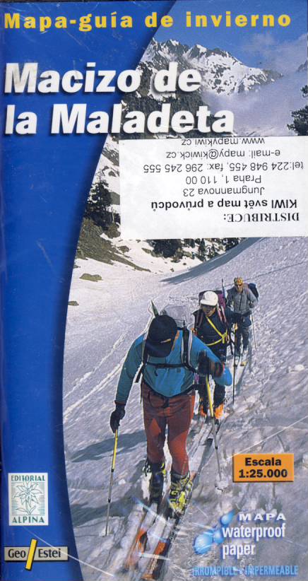 Editorial Alpina zimní mapa Maladeta 1:25 t.