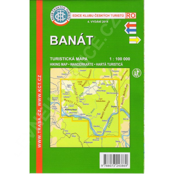 Banát - turistická turistická mapa KČT