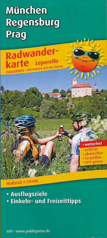 Publicpress vydavatel cyklomapa Munchen-Regensburg-Prag 1:50 t. laminovaná