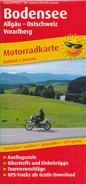 Publicpress vydavatel motorkářská mapa Bodensee 1:200 t. lamino