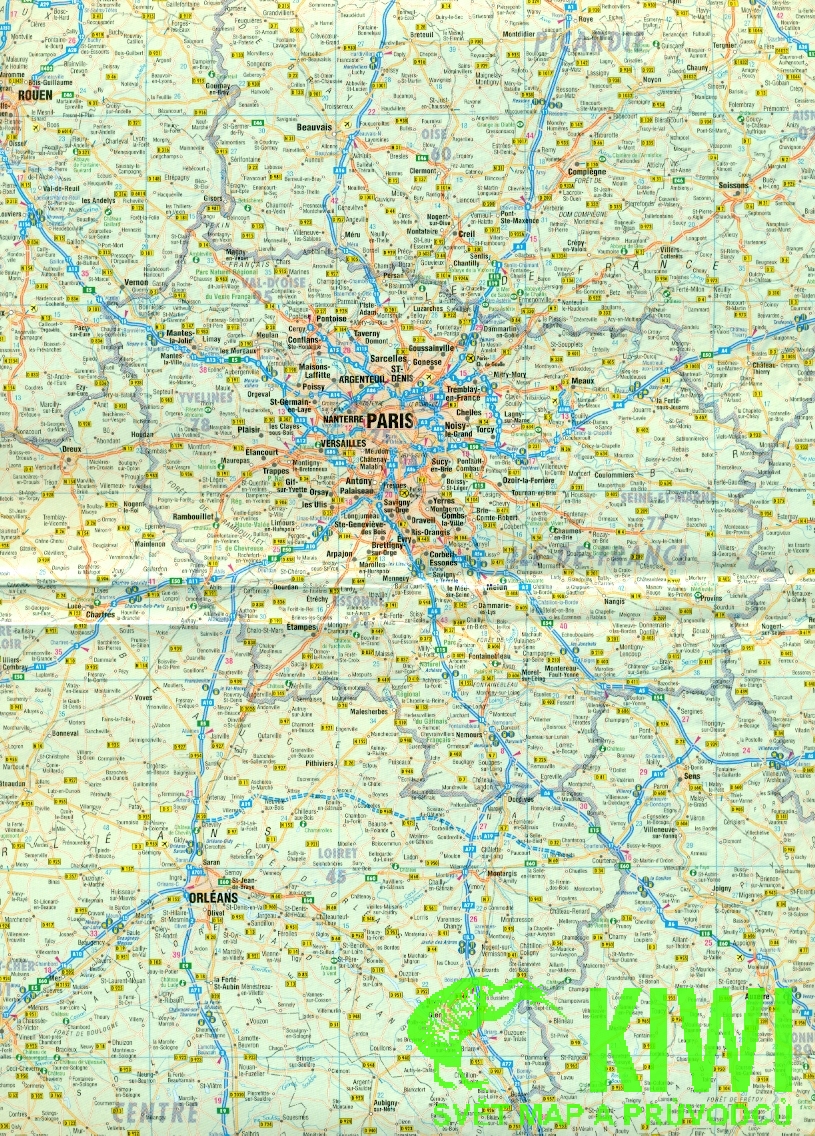 Borch mapa France (Francie) 1:875 t.