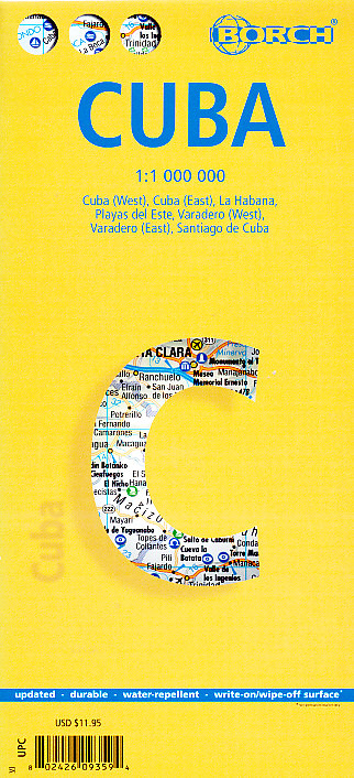 Borch mapa Cuba 1:1 mil. laminovaná