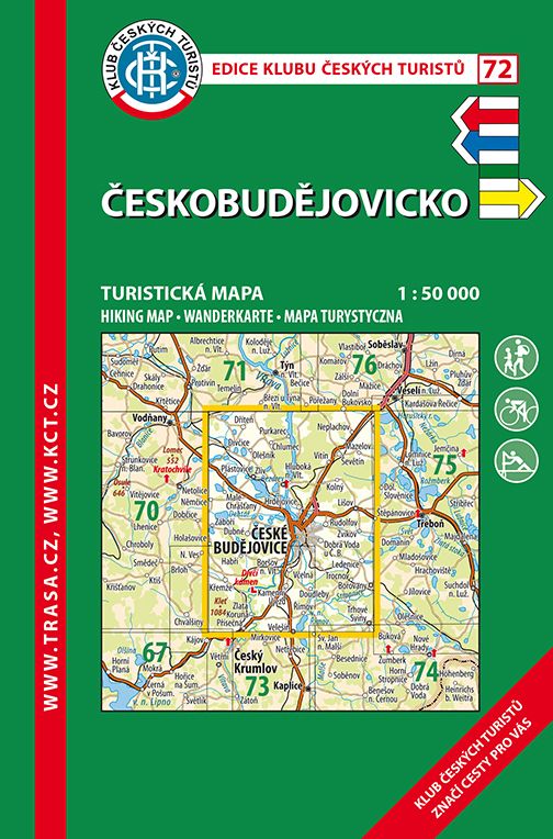 Českobudějovicko - turistická mapa KČT č.72