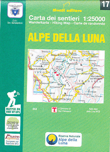 Escursionista distributor mapa Alpe della Luna 1:25 t.