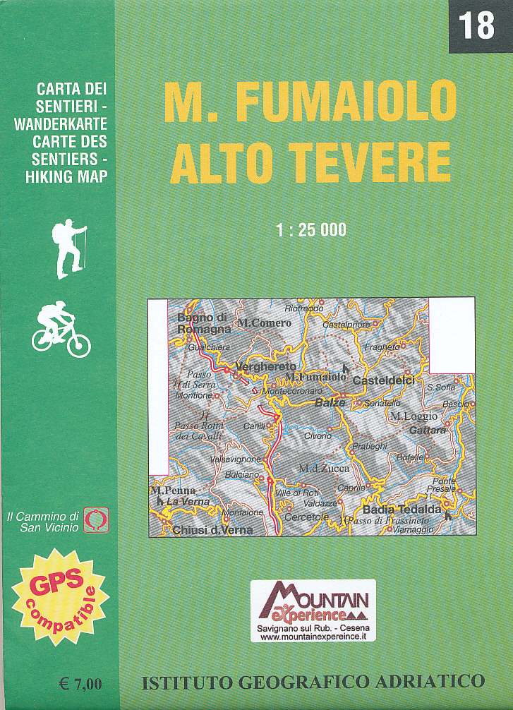 Escursionista distributor mapa M.Fumaiolo,Alto Tevere 1:25 t.
