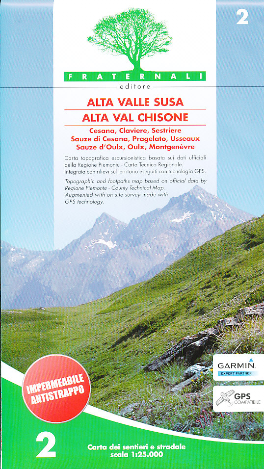Escursionista distributor mapa Valle Susa,Val Chisone 1:25 t.