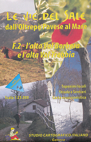 Escursionista distributor mapa L'Alta Val Borbera,Val Trebbia 1:25 t.