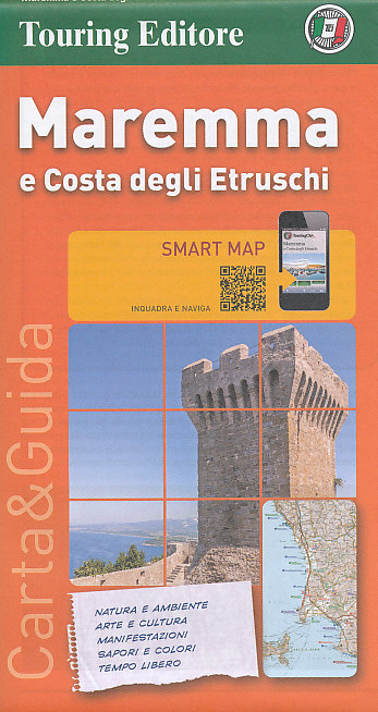 Touring Club Italiano vydavatelství mapa Maremma e Costa Etruschi (Toskánsko) 1:200 t.