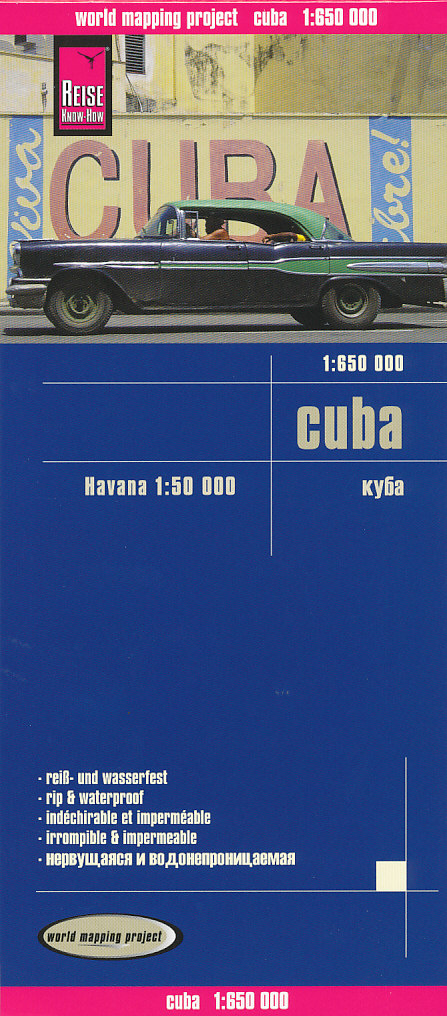 Reise Know-How Verlag mapa Cuba (Kuba) 1:650 t.