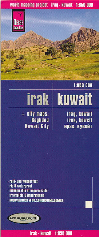 Reise Know-How Verlag mapa Irak, Kuwait 1:850 t.