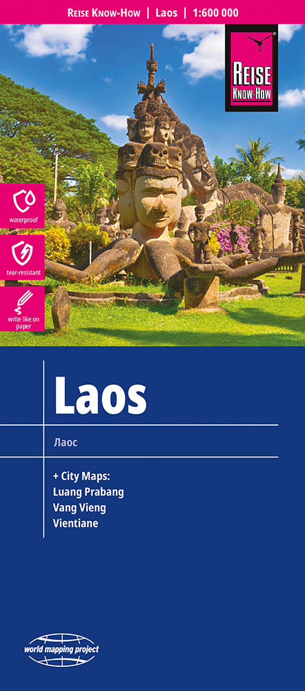 Reise Know-How Verlag mapa Laos 1:600 t.