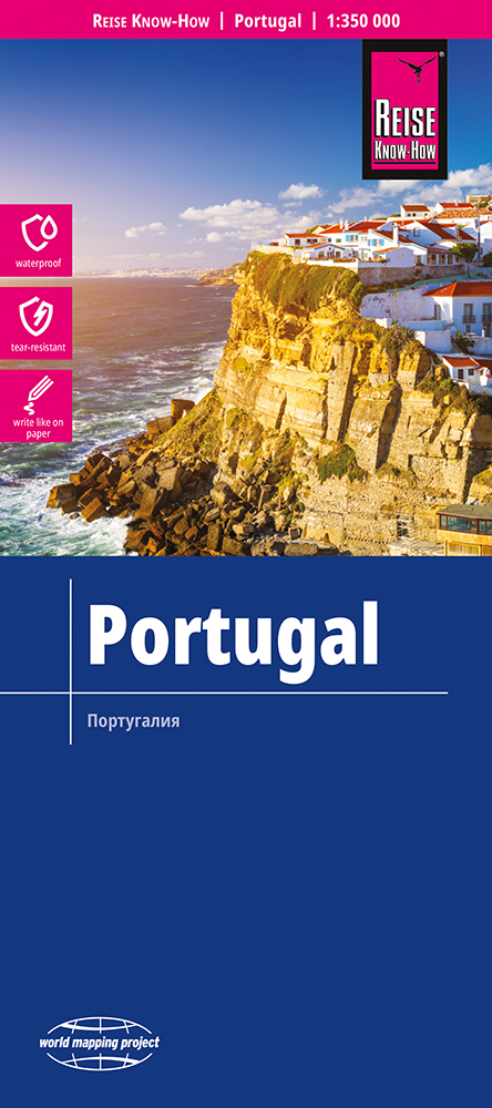 Reise Know-How Verlag mapa Portugal (Portugalsko) 1:350 t. voděodolná