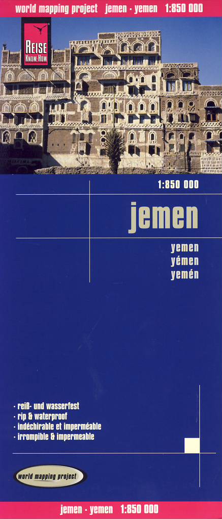 Reise Know-How Verlag mapa Yemen (Jemen) 1:850 t. voděodolná