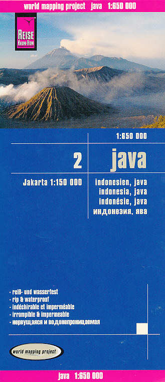 Reise Know-How Verlag mapa Java 1:650 t. voděodolná