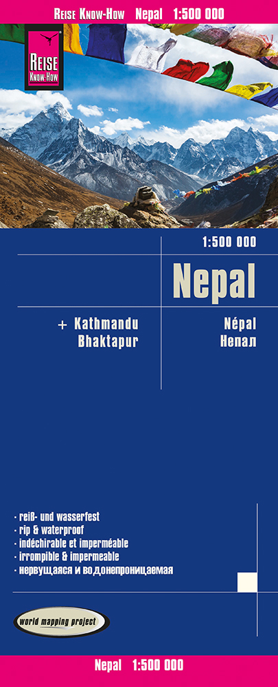Reise Know-How Verlag mapa Nepal 1:500 t. voděodolná
