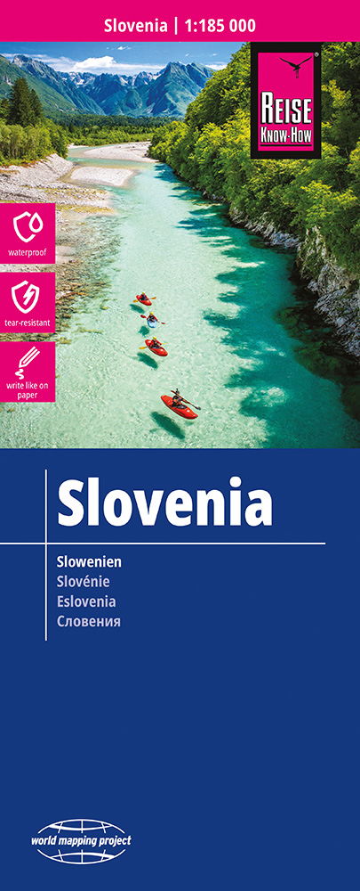 Reise Know-How Verlag mapa Slovenia (Slovinsko) 1:185 t. voděodolná
