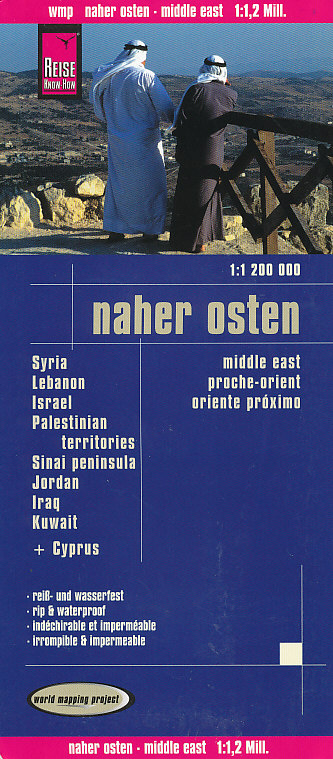 Reise Know-How Verlag mapa Middle East 1:1,2 mil. voděodolná