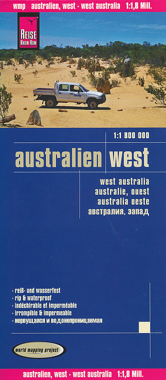 Reise Know-How Verlag mapa Australien west 1:1,8 mil voděodolná