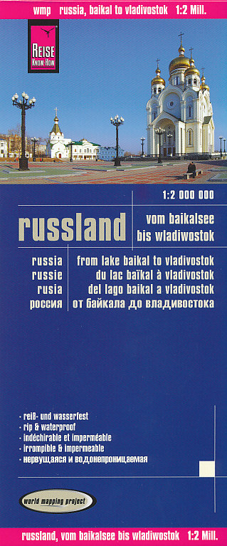 Reise Know-How Verlag mapa Russia 1:2 mil. Baikal to Vladivostok voděodolná