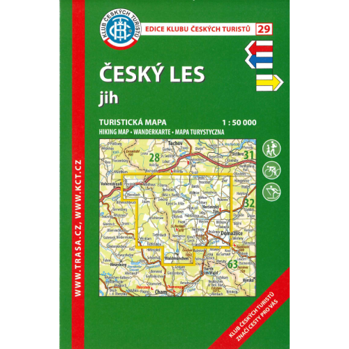 Český les - jih - turistická mapa KČT č.29