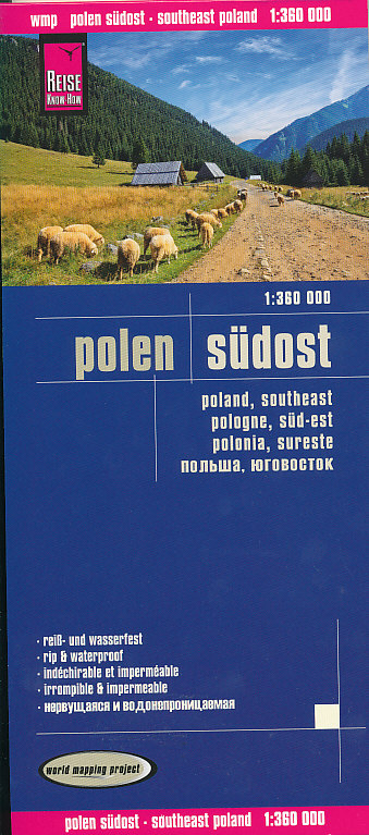 Reise Know-How Verlag mapa Poland southeast (Polsko jihovýchod) 1:360 t. voděodolná