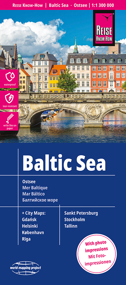 Reise Know-How Verlag mapa Baltic Sea 1:1,3 mil. voděodolná