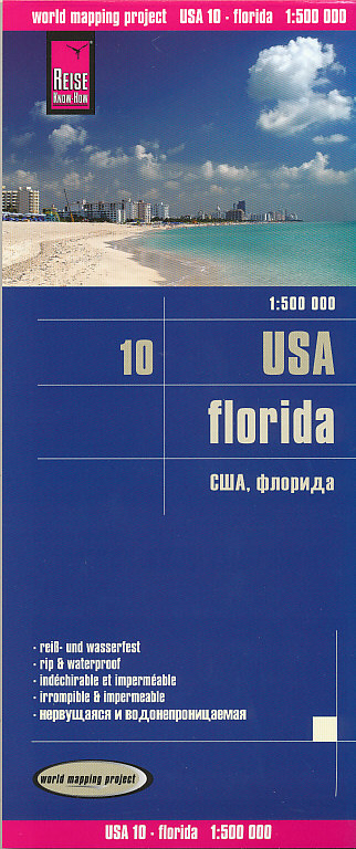Reise Know-How Verlag mapa Florida 1:500 t. (č.10) voděodolná