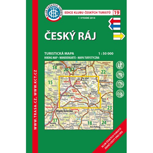 Český ráj - turistická mapa KČT č.19