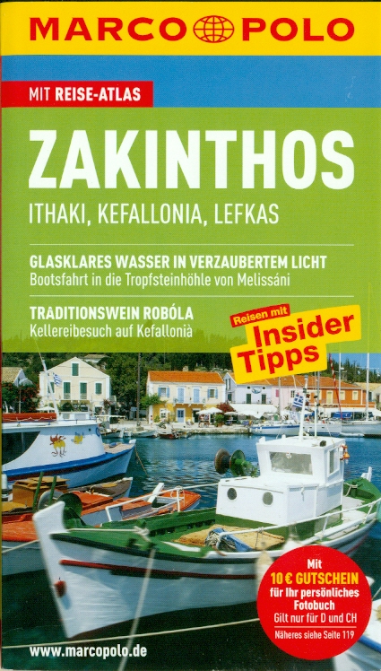 Marco Polo reisefuhrer edice průvodce Zakinthos, Ithaki, Kefallonia, Lefkas 9. edice německy