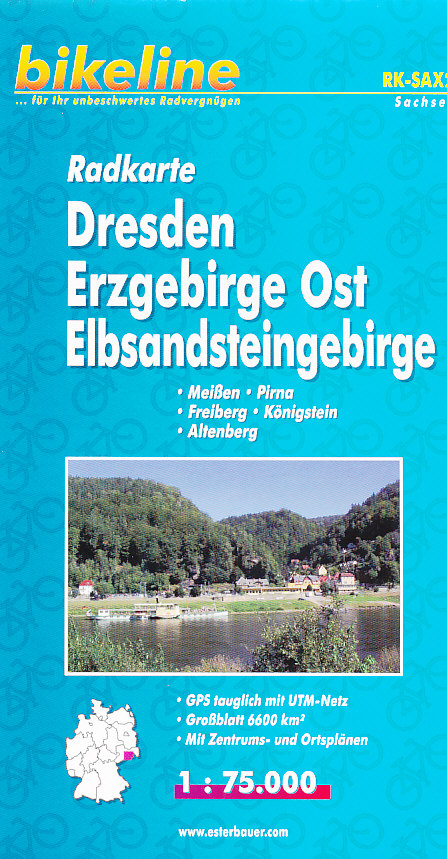 Esterbauer vydavatelství cyklomapa Dresden, Erzgebirge Ost, Elbsandsteingebirge 1:75 t.