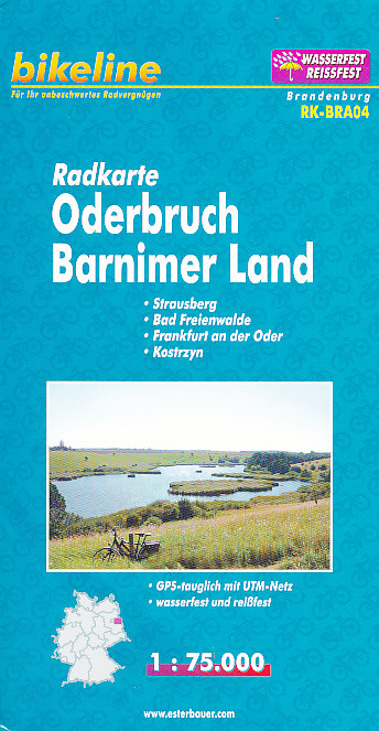 Esterbauer vydavatelství cyklomapa Oderbuch, Barnimer Land 1:75 t. voděodolná