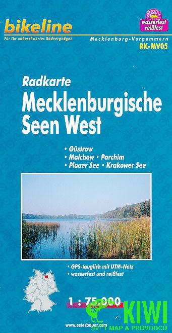 Esterbauer vydavatelství cyklomapa Mecklenburgische Seen West 1:75 t.
