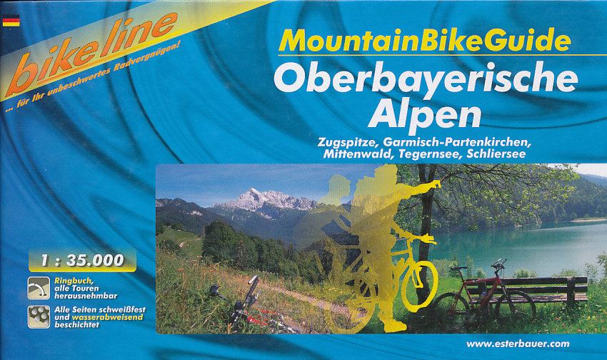 Esterbauer vydavatelství cykloprůvodce Oberbayerische Alpen 1:35 t. německy MBG