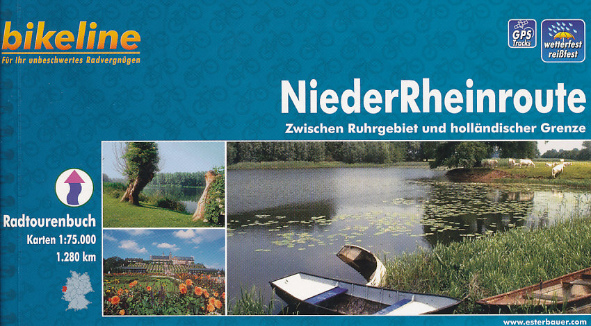 Esterbauer vydavatelství cykloprůvodce NiederRheinroute 1:75 000 německy