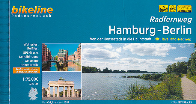Esterbauer vydavatelství cykloprůvodce Hamburg-Berlin Radfernweg 1:75 000 německy