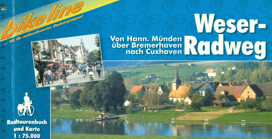 Esterbauer vydavatelství cykloprůvodce Weser Radweg 1:75 t. německy
