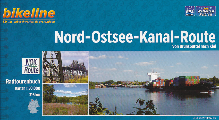 Esterbauer vydavatelství cykloprůvodce Nord Ostsee Kanal Route 1:50 t. německy