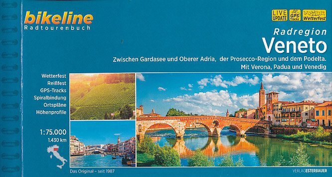 Esterbauer vydavatelství cykloprůvodce Veneto (Benátsko) 1:75 t. německy