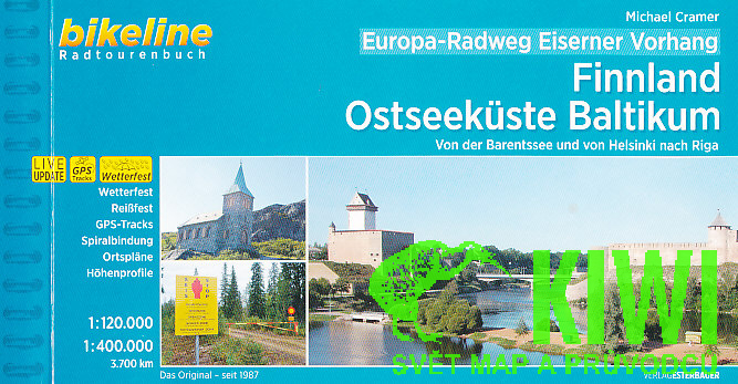 Esterbauer vydavatelství cykloprůvodce Ostseekuste Baltikum (Finsko,Lotyšsko,Estonsko) 1