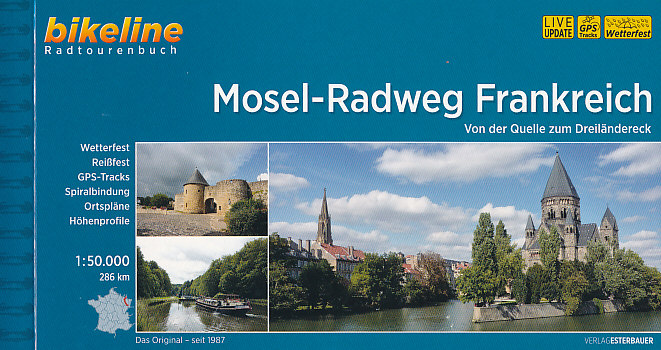 Esterbauer vydavatelství cykloprůvodce Mosel Radweg Frankreich 1:50 t. německy