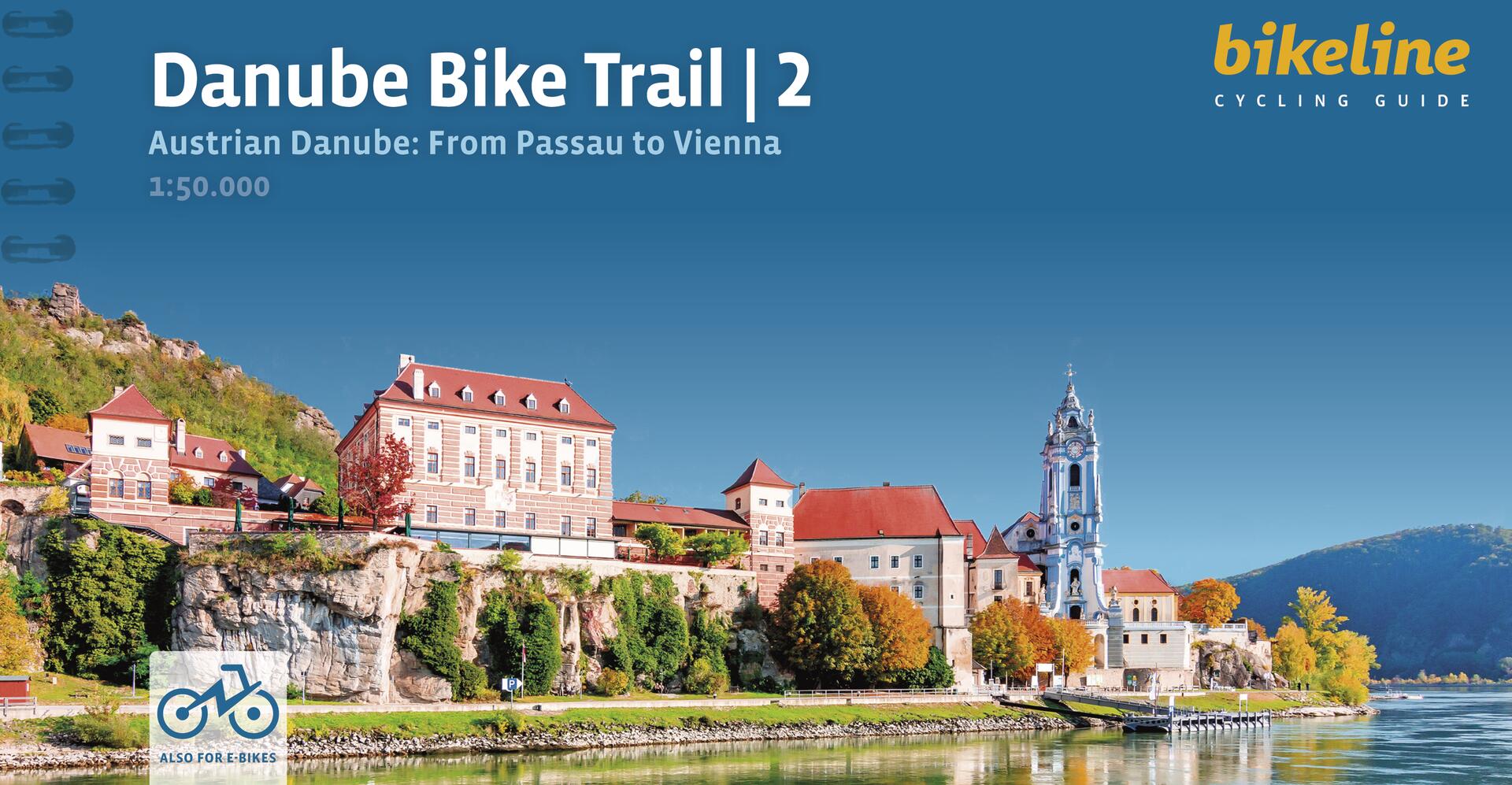Esterbauer vydavatelství cykloprůvodce Danube Bike Trail 2, Passau-Vienna, 1:50 t. angli