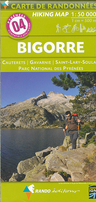 Geocenter/Bertelsmann distribuce mapa Pyrénées Bigorre 1:50 t. č.4 Rando