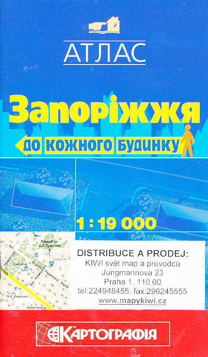 Kartografia Kyiv vydavatelství atlas Záporožije 1:19 t. to every house