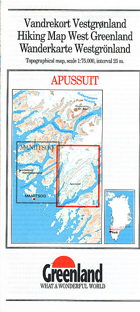 mapa Apussuit (Greenland) 1:75 t.