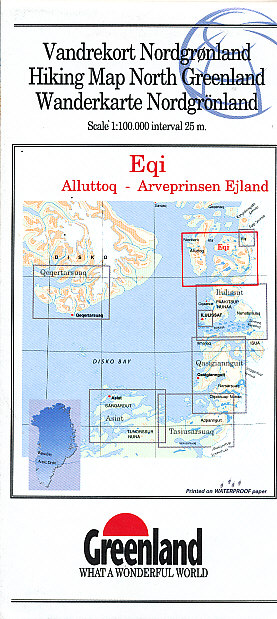 mapa Eqi 1:100 t. (Greenland/Grónsko)