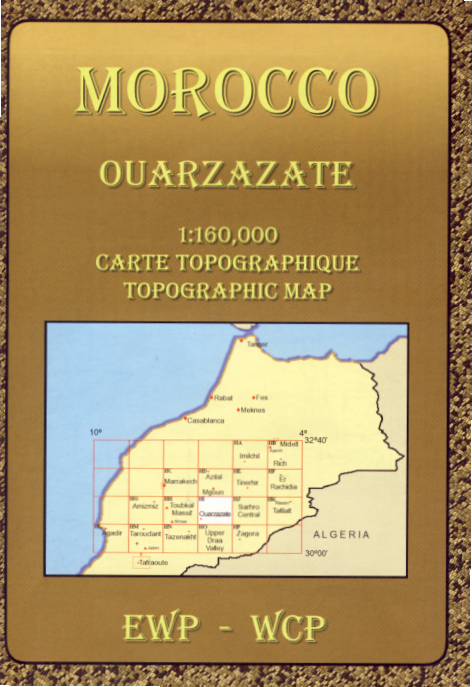 Cordee mapa Ouarzazate 1:160 t. (Morocco)