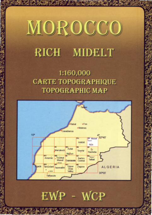 Cordee mapa Rich Midelt 1:160 t. (Morocco)
