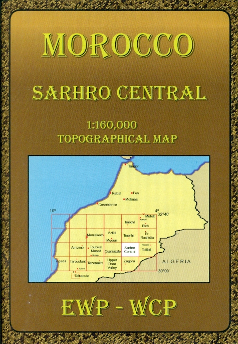 Cordee mapa Sarhro central 1:160 t. (Morocco)