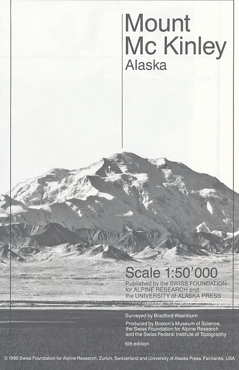 Cordee mapa Mount McKinley 1:50 t. (Aljaška)