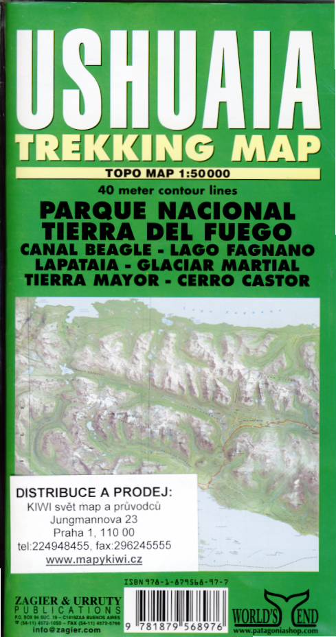 Cordee mapa Ushuaia 1:50 t. (Argentina)